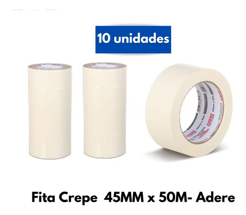 Fita Crepe 45x50 Ref 427/5 Cx Com 10 Unid. - Adere
