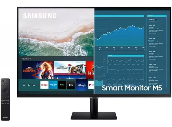 Smart Monitor Samsung M5 27 Wifi Bluetooth Parlantes Tv Apps