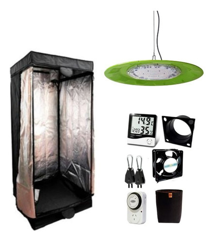 Combo Full Kit Indoor Led Carpa 60x60 + Cogordo C800 150w 