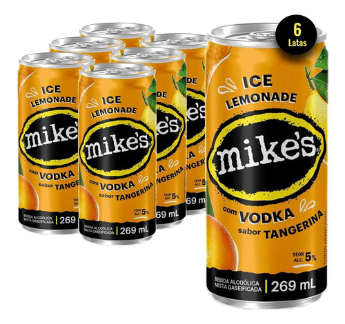 Drink Pronto Mike's Hard Lemonade Tangerina 269ml (6 Latas)