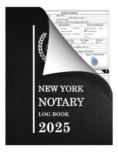Libro: Libro De Registro Notarial De Nueva York: Diario De 2
