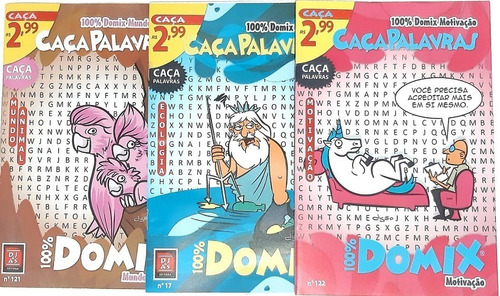 Imagem 4 de 6 de Kit 20 Caça Palavras 100% Domix Edições Diferentes (novas)