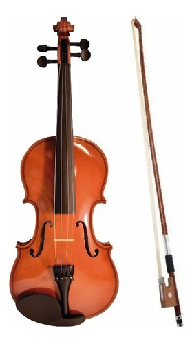 Violin 3/4 Divarius Equipado Natural Brillo Profecional Color Brillo 3/4