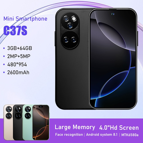 Smartphone C37s De 4 Pulgadas Con Pantalla Pequeña Y 4g