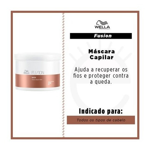 Kit Wella Fusion Intense Repair Shampoo + Cond. + Mask