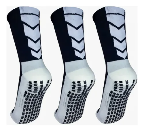 Kit 3 Pares Meia Antiderrapante Desportivas Alta Qualidade