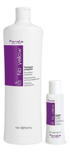 Fanola No Yellow Shampoo, 1000 Ml With Free Travel Size