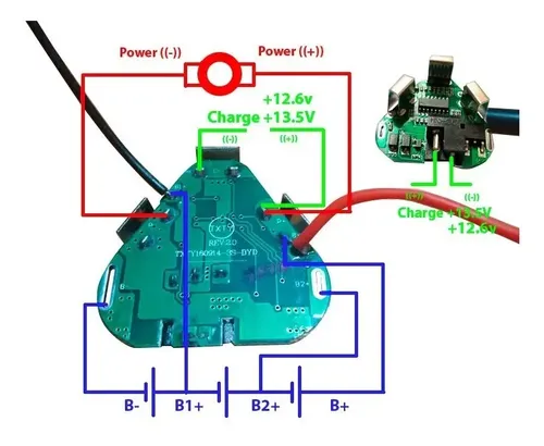 Kit Bms 3s 8a 12v E Caixa Para Bat18650 P Furadeira Elétrica