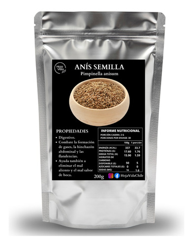 Anís Semilla (anís Dulce) 200g