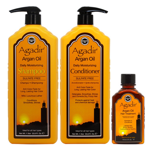 Agadir Argan Oil Daily Moisturizing Shampoo 33.8 Oz +