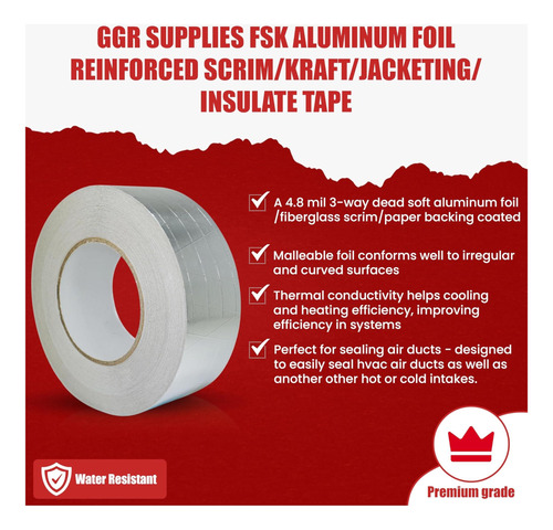 Ggr Suministra Tru Fsk-r Aluminio De Aluminio Aislamiento