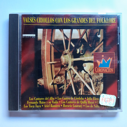 Cd Original - Valses Criollos Con Los Grandes Del Folklore 