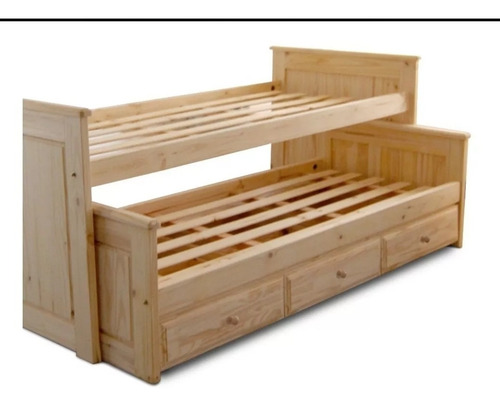 Cama Nido Con Cajoneras Con Guias Metalicas