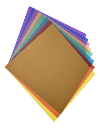 Filtro De Iluminación Corrector 8 Colores/set De Gel Transpa