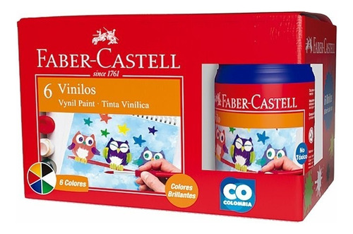 Vinilo Faber Castell Escolar X 6 Uds