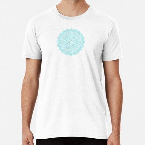 Remera Mandala Blue Spiritual Realm Algodon Premium 