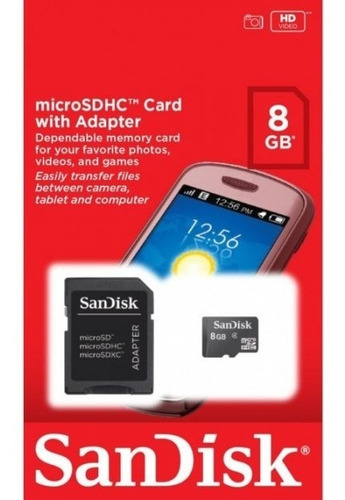 Cartao De Memoria Sandisk 8gb