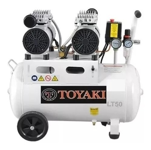 Compresor Dental Insonoro 50 Litros 4 Hp Toyaki 2 Estaciones