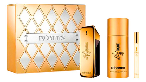 One Million Estu Edt 100ml+deso150ml+10ml Silk Perfumes Orig