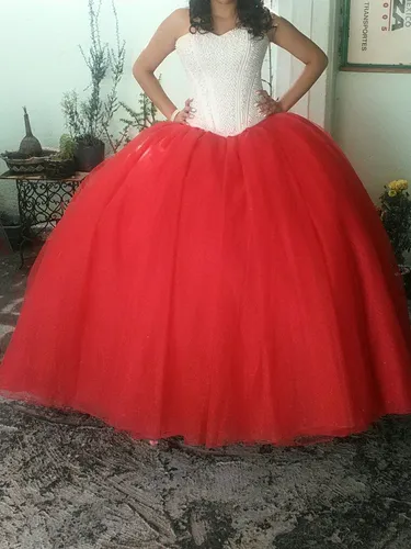 Vestido De Xv Color Rojo Corset Color Perla en venta en Coyoacán Distrito Federal por sólo $ 5, Mexico Vestido De Xv Color Rojo Corset Color Perla en venta en Coyoacán Distrito Federal por sólo $ 5, Mexico
