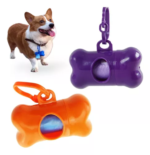 Dispensador de bolsas de caca de perro Portae bolsas para perros Bolsas de  desechos