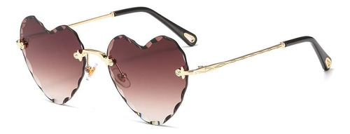 Dollger Heart Gafas De Sol Sin Montura Marco De Metal Fino G