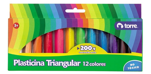 Plasticina Triangular 12 Colores Torre