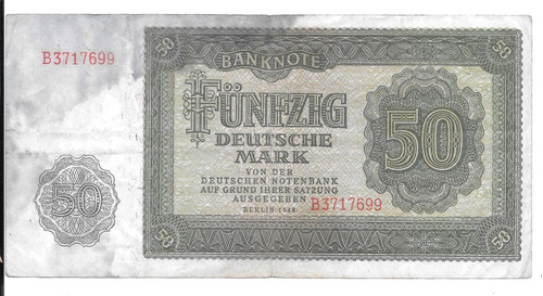 Liquido Billete De Alemania Oriental.  50 Marcos 1948