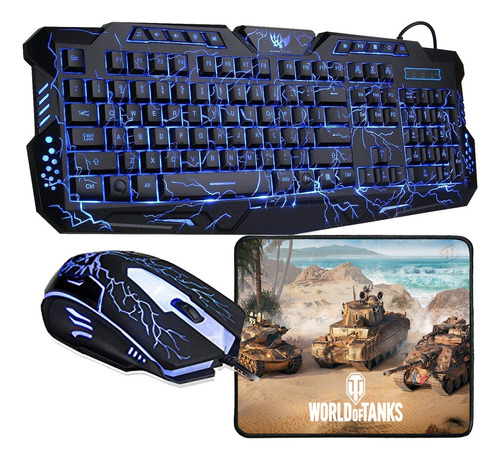 Kit Gamer Teclado + Mouse + Pad,  Luces Led ¡¡envió Gratis!!