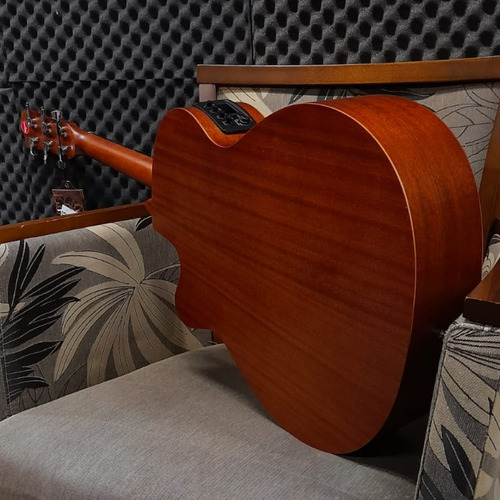 Imagem 6 de 8 de Violão Tagima Dallas Mahogany Aço Elétricoacústico Minijumbo