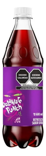 14 Pza Refresco Delaware Punch Sabor Uva 600 Ml