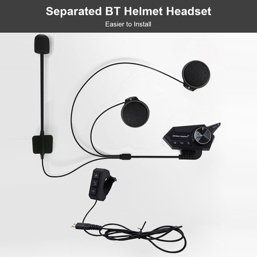 Casco De Motocicleta Audífonos Moto Wireless Bluetooth 5.0