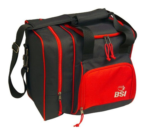 Bsi Deluxe Individual Bolso Tote Ball  Negro   Rojo 