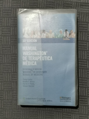 Manual Washington De Terapeutica Medica 33º Edicion