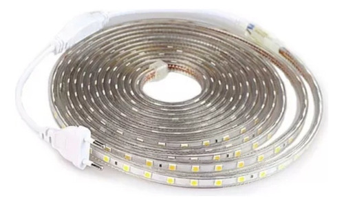 Kit 2 Mangueira Led 5050chata 100m+20 Conector 220v B.quente Cor Da Luz Branco-quente 110v