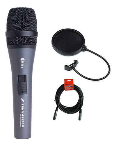 Sennheiser E845s Super-cardioid Microfono Dinamico Mano Plus