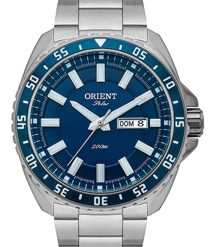 Relógio Orient Masculino Solar Azul Mbss2027 D1sx