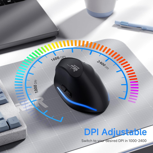 Ratón Inalámbrico Ergonómico Echtpower, Bluetooth Vertical M