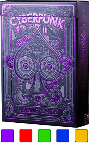 Cyberpunk Purple Playing Cards Baraja De Cartas Juego D...