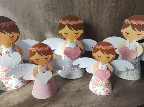 3 Angeles Para Decorar Bautismo Comunion