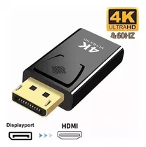 Comprar Adaptador DisplayPort a HDMI 4K Ultra HD - Cable Convertidor de DisplayPort Macho a HDMI Hembra para Conexiones de Alta Definición