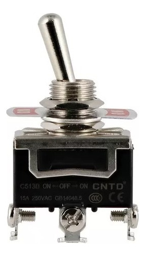 Interruptor Cola De Rata On-of-on, 1p + 2t Estable C513b