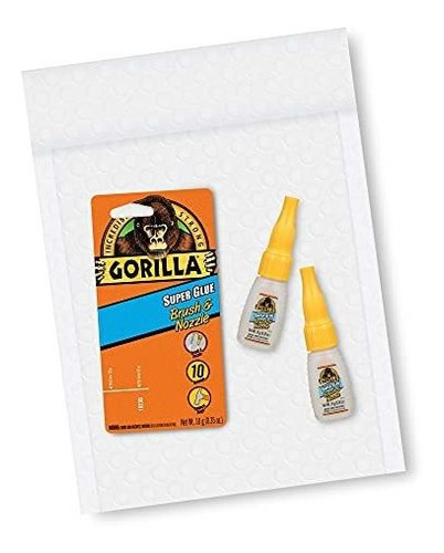 Gorila Super Glue Con Pincel Y Boquilla Del Aplicador, De 12