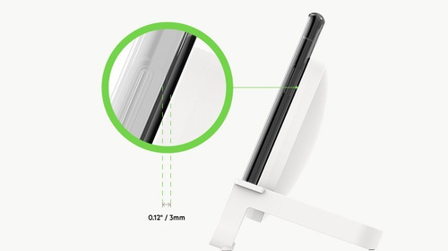 Imagen 8 de 10 de Cargador Inalambrico Belkin Stand 10w Qi Ios Android Blanco
