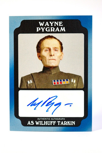 Star Wars Wilhuff Tarkin Autógrafo De Wayne Pygram Topps