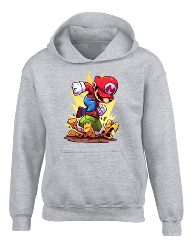 Buzo Saco Mario Bros Saco Capota Hoodie Chompa