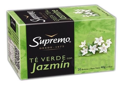 Te Supremo Verde Con Jazmin X 20 Sobres