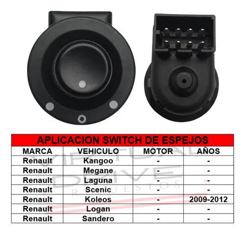 Switch Comando Perilla Control Espejos Megane Scenic Clio