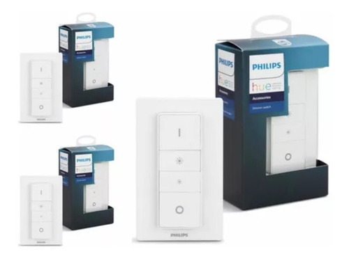 Pack 3 Dimmer E Interruptor Philips Hue Para Domotica