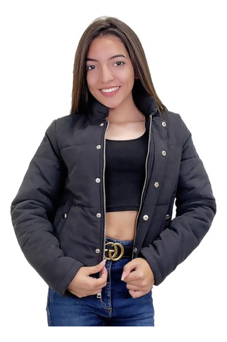 Chaqueta Puffa Gamuza  Hl2218